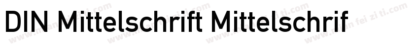 DIN Mittelschrift Mittelschrift字体转换